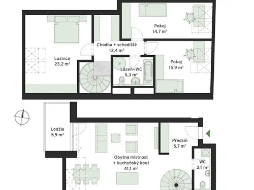 Prodej bytu 4+kk 127 m²
