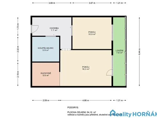 Prodej bytu 2+kk 38 m²