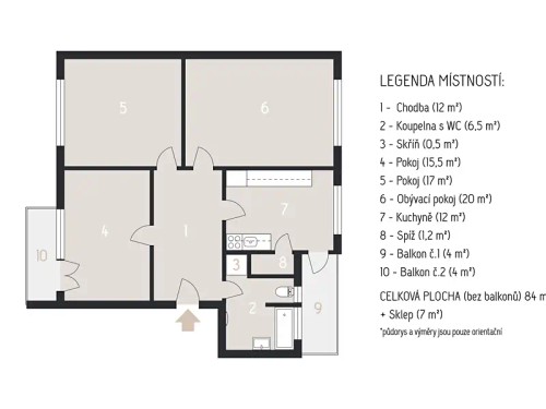 Prodej bytu 3+1 99 m²