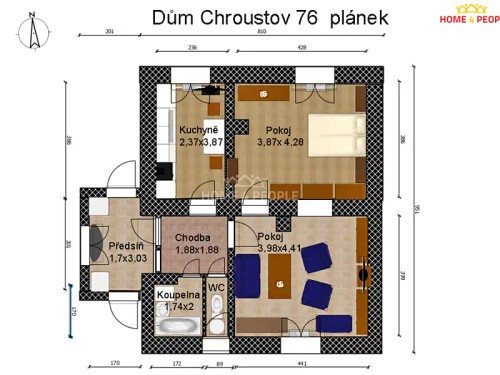 Prodej domu 84 m², pozemek 2409 m²
