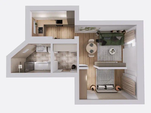 Prodaný byt 2+1 43 m²