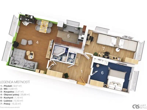 Prodej bytu 3+1 76 m²