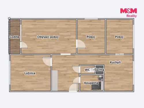 Prodej bytu 4+1 75 m²