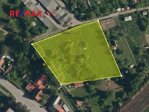 Prodej stavebního pozemku 4772 m²