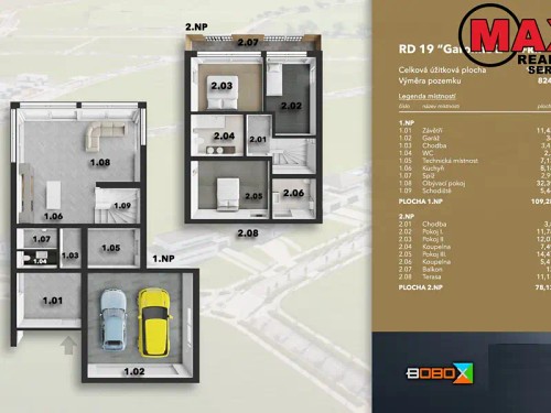 Prodej domu 188 m², pozemek 824 m²