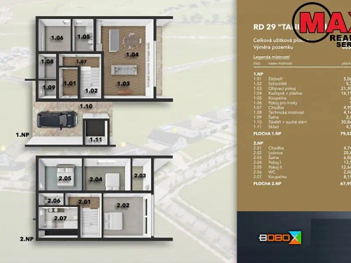 Prodej domu 181 m², pozemek 805 m²
