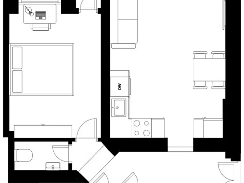 Prodaný byt 2+kk 47 m²