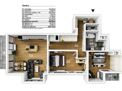 Prodej bytu 3+kk 105 m²