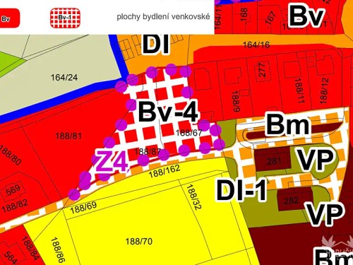 Prodej stavebního pozemku 1033 m²