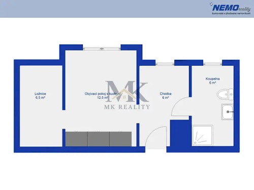 Prodej bytu 2+kk 32 m²