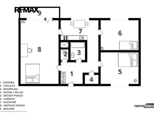 Prodaný byt 3+1 73 m²