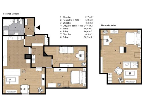 Prodej bytu 4+kk 118 m²