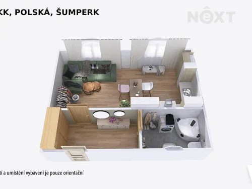 Prodaný  byt 1+kk 37 m²