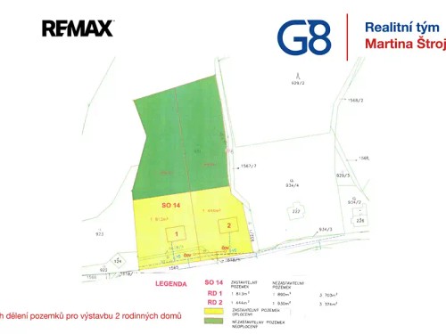 Prodej stavebního pozemku 3700 m²