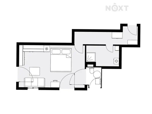 Prodej bytu 1+kk 43 m²