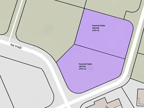 Prodej stavebního pozemku 2525 m²