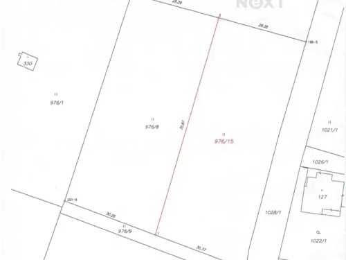 Prodej stavebního pozemku 2076 m²