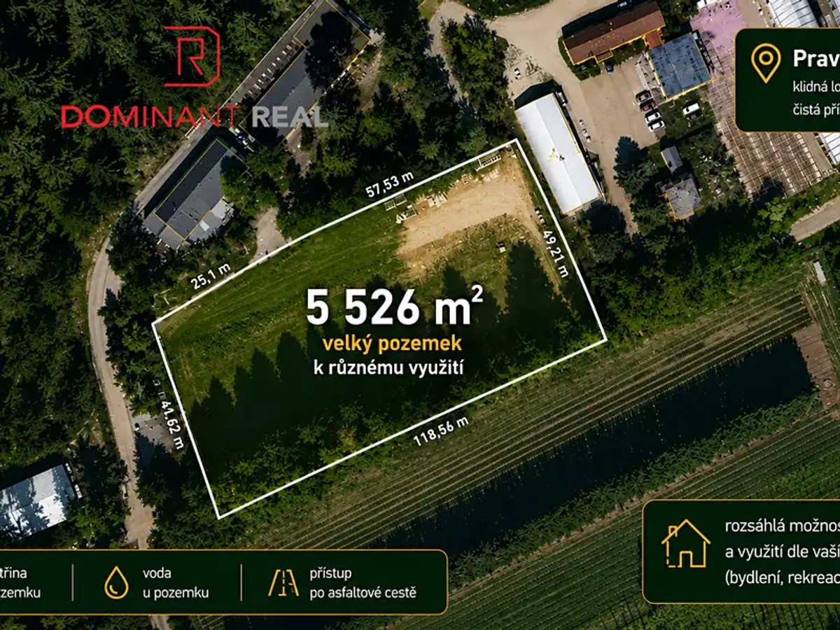 Stavební pozemek 5526 m²