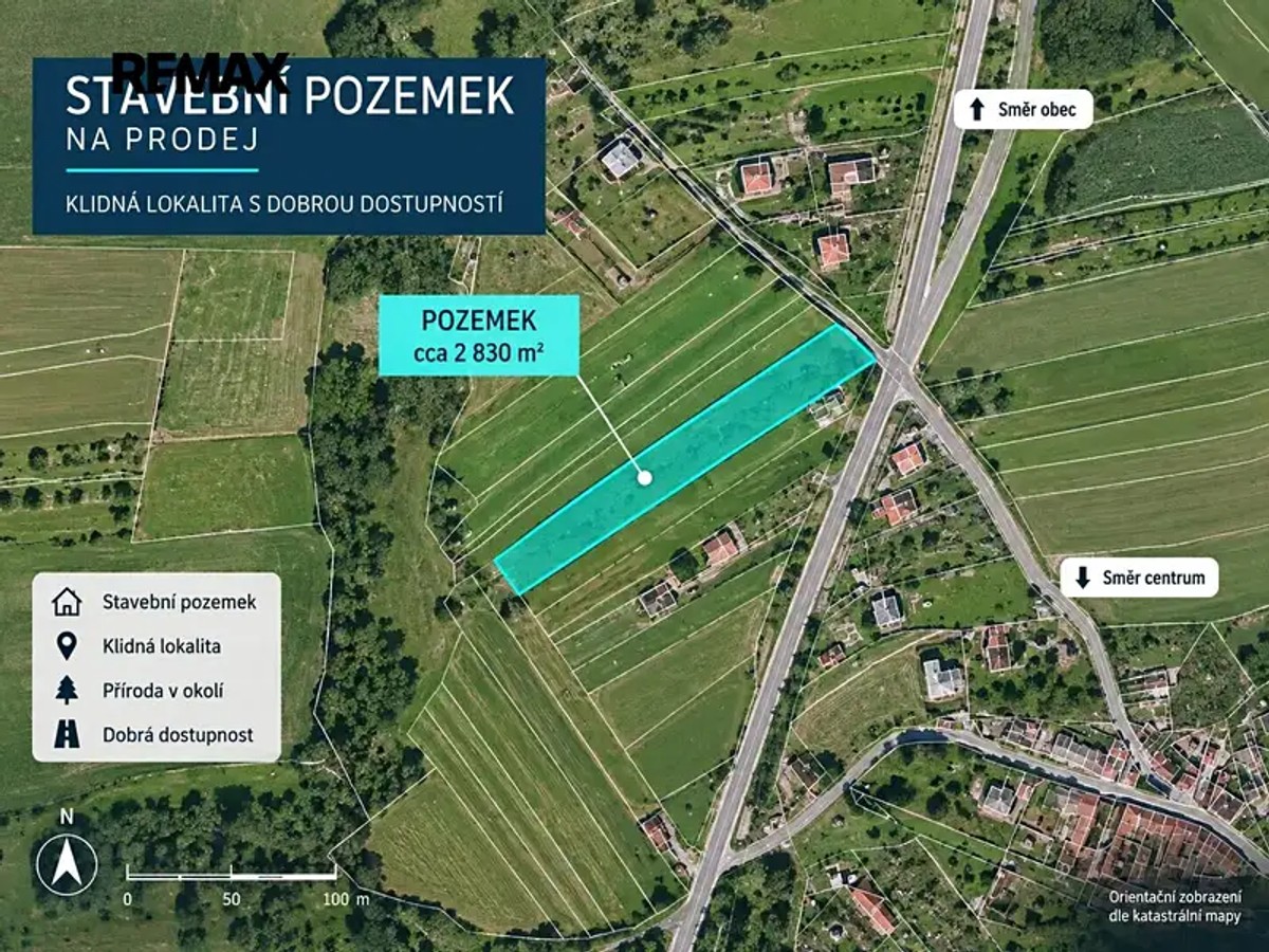 Stavební pozemek 2463 m²