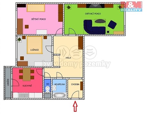 Prodaný byt 3+1 102 m²