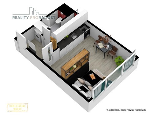 Prodaný byt 1+kk 29 m²