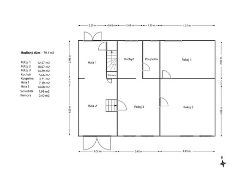 Prodaný dům 77 m², pozemek 690 m²