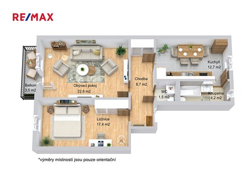 Prodaný byt 2+1 66 m²