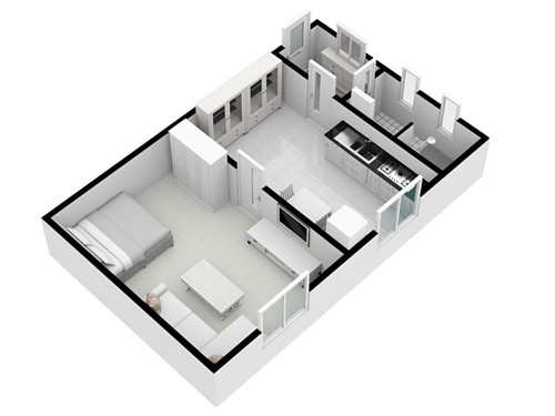 Prodaný byt 1+1 41 m²