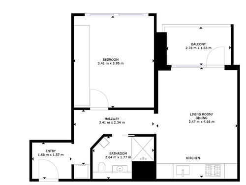 Prodaný byt 2+kk 42 m²