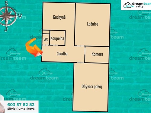Prodaný byt 2+1 48 m²