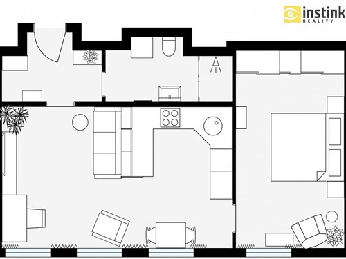 Prodaný byt 2+kk 52 m²