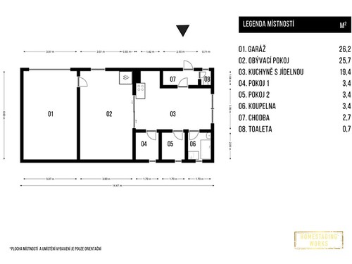 Prodaná chalupa 136 m², pozemek 440 m²