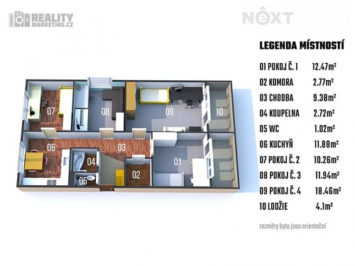 Prodaný byt 4+1 86 m²