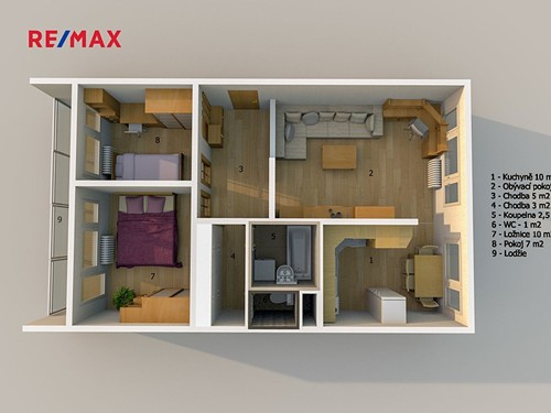 Prodaný byt 3+1 54 m²