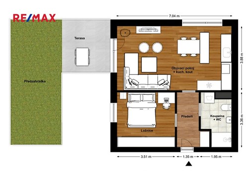 Prodaný byt 2+kk 52 m²