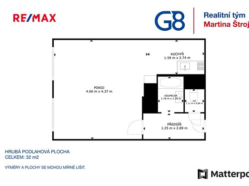 Prodaný byt 1+kk 31 m²
