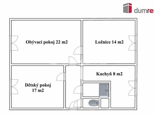 Prodaný byt 3+1 73 m²