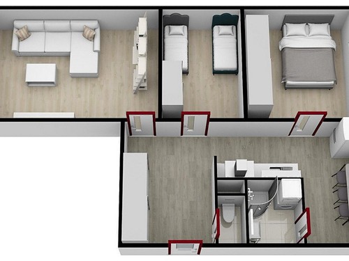 Prodaný byt 2+1 64 m²