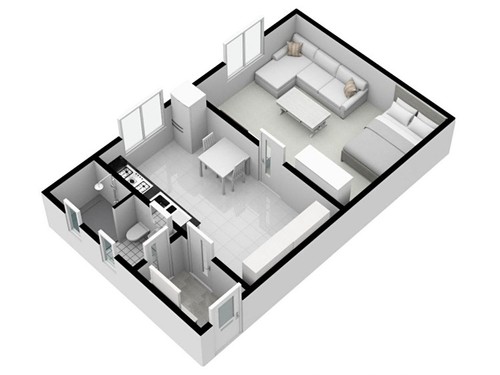 Prodaný byt 1+1 41 m²