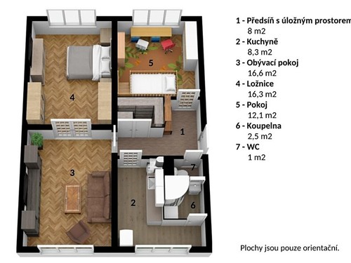 Prodaný byt 3+1 65 m²