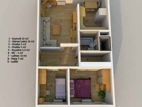 Prodaný byt 3+1 54 m²