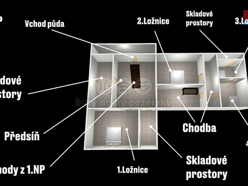 Prodaná chalupa 380 m², pozemek 2116 m²