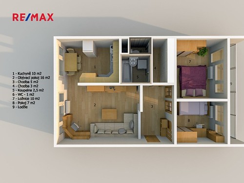 Prodaný byt 3+1 54 m²