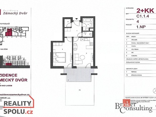 Prodaný byt 2+kk 51 m²