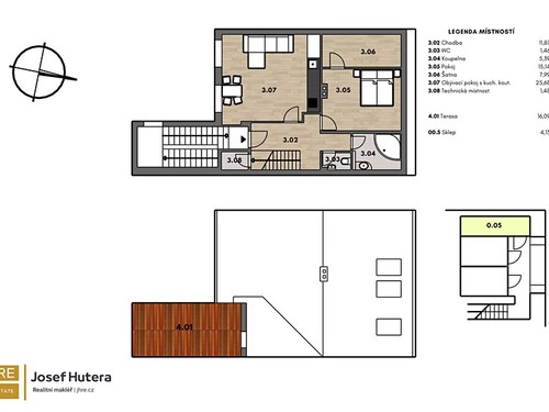 Prodaný byt 3+kk 69 m²