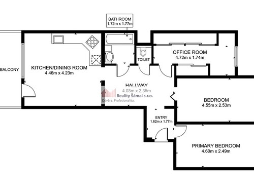 Prodaný byt 4+kk 73 m²