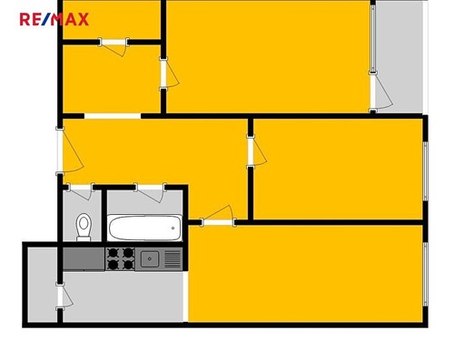Prodaný byt 3+kk 64 m²
