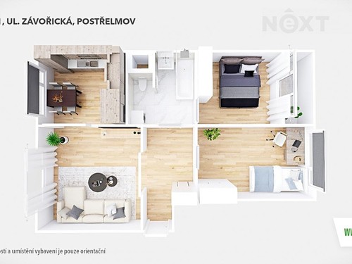Prodaný byt 3+1 61 m²