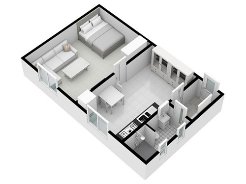 Prodaný byt 1+1 41 m²