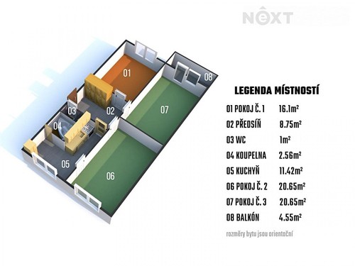 Prodaný byt 3+1 83 m²